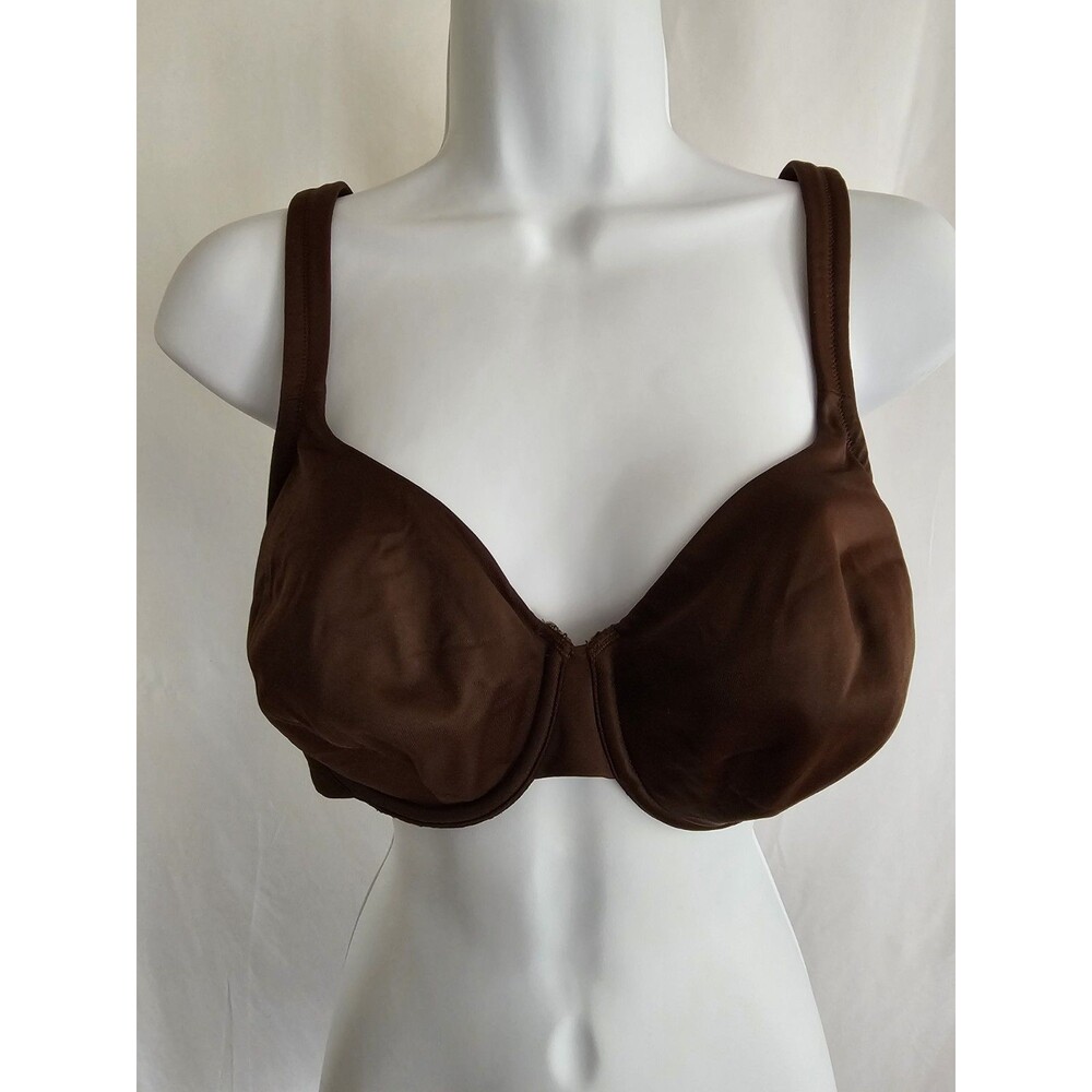 Cacique Womens Brown Unlined Underwire Full Coverage Bra Plus Size 40D